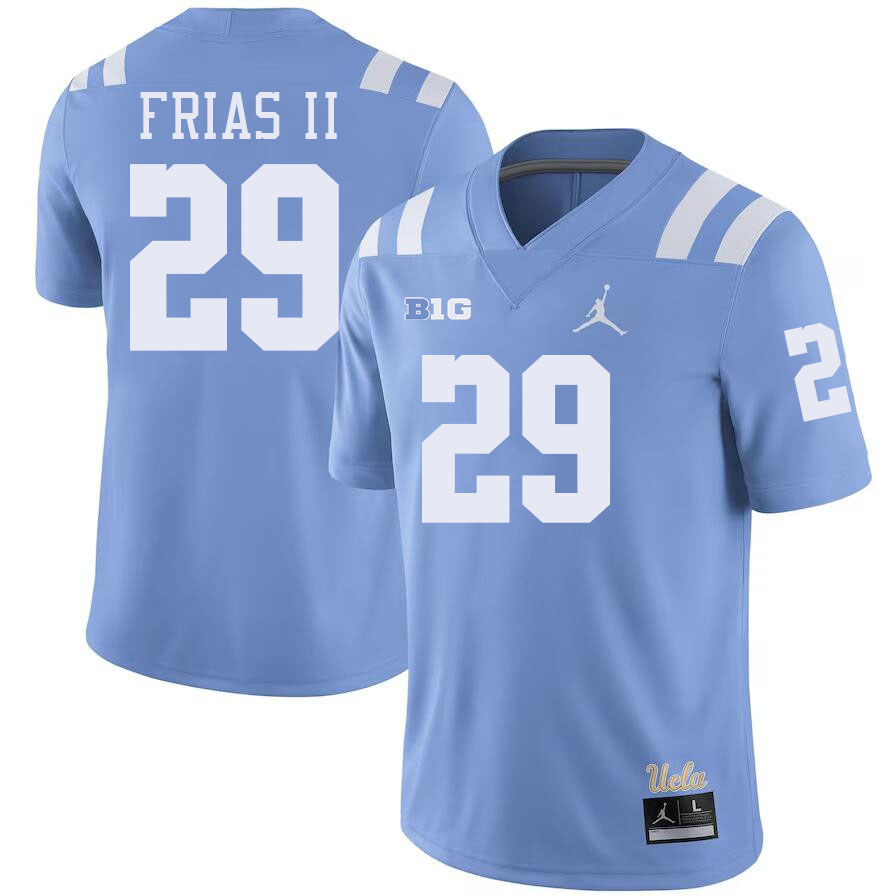 Men #29 Anthony Frias II UCLA Bruins College Football Jerseys Stitched-Power Blue